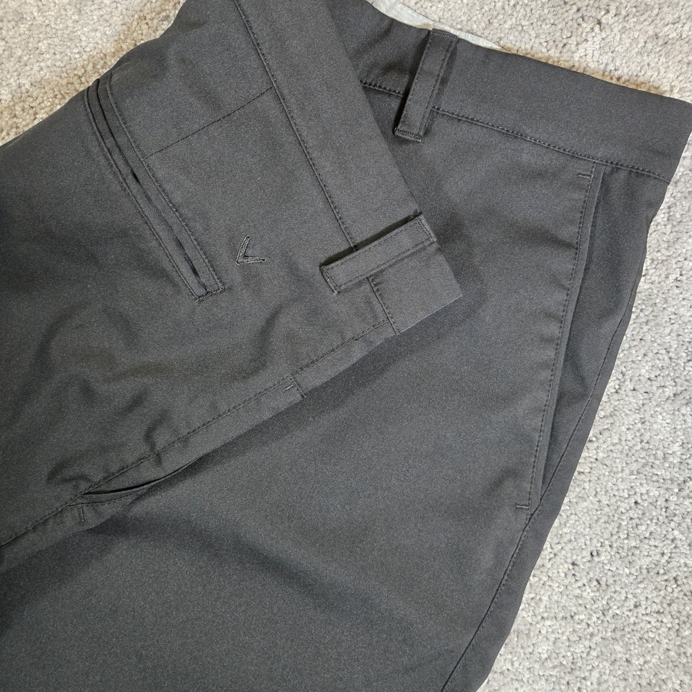 Callaway Golf Shorts Mens 34 Black Performance Stretch Waist Logo